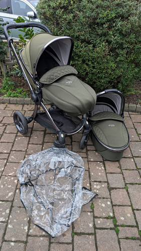 Egg2 green pushchair pram with - pushchair,